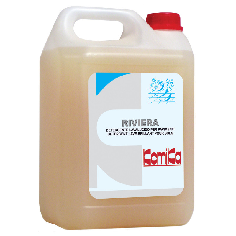 Kemika riviera detergent brillant pour sols proteges ou non proteges ph: 7.8 ± 0.2 5l_1