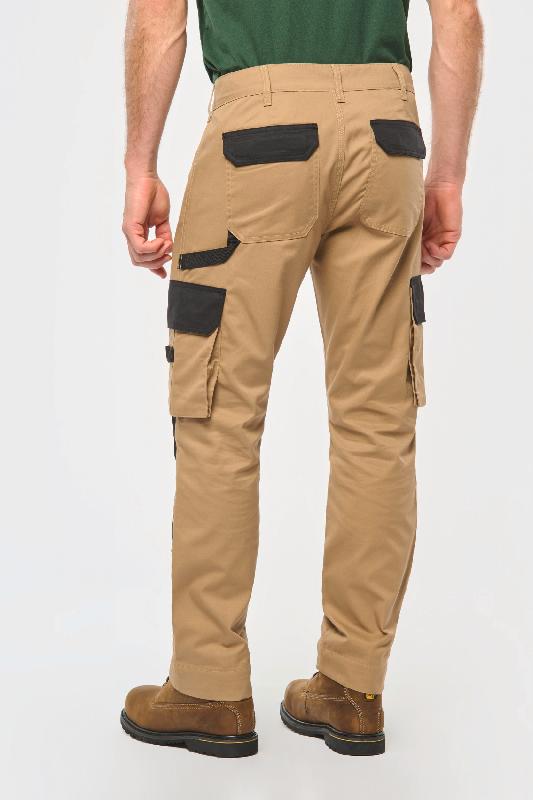 Pantalon de travail bicolore homme - Réf: WK742 - WK. Designed To Work - 65% polyester / 35% coton_1