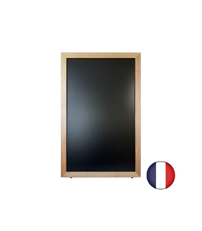 Chevalet stop trottoir sur patins avec cadre bois - 100 x 67 cm - Référence : LSTF84MI_1