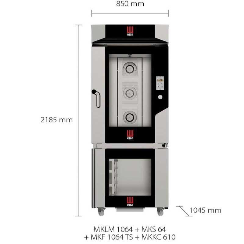 Four mixte électrique MILLENIAL Touch Screen - 10x GN 1/1 ou EN 60/40 - Tactile | Eka - MKF1016TS_1