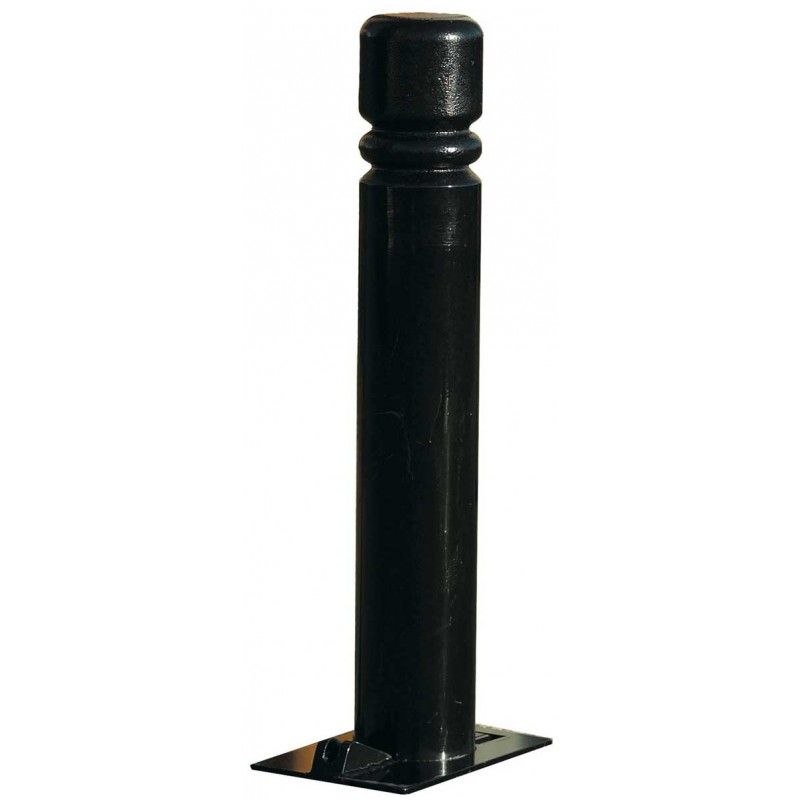 Potelets rabattables Solibloc - Equip Avenue - Tube acier épaisseur 3 mm, Ø 76 ou 114 mm - Pommeaux décoratifs au choix_1