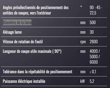 Sw 453 Argus 3 - Tronçonneuse à double tête Mecal - Lames 500mm - Coupe utile jusqu'à 6000mm_1