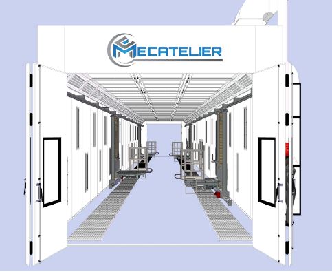 Cabine de peinture sur mesure - MECATELIER - personnalisable et économe en énergie_1