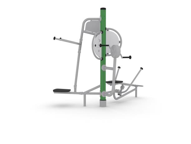 Équipement de fitness extérieur - Gym Tibas 8041326-2 - Station multi-fitness 3 en 1 - Hags_1