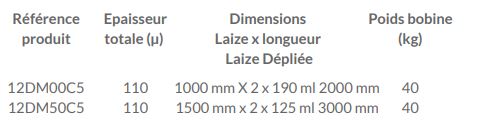 Film thermo-rétractable dossé en polyéthylène basse densité 0.92 kg/m - 100% recyclé - Réf 12DM00C5 - PEBD neutre_1