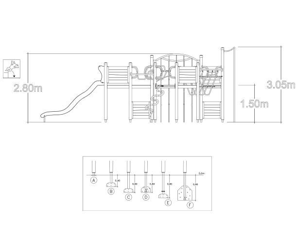 Structure multi-jeux pour enfants 5 à 12 ans - Kimber - Réf. 8061778 - Hags_1