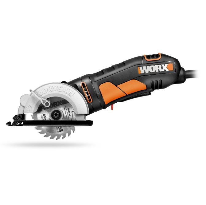Scie circulaire portative compacte Worx WX423 - 400 W - réglage de profondeur rapide - 1,4 kg - lame de 85 mm_1