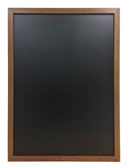 Ardoise menu murale - cadre bois moyen format - 830 x 630 mm - Écriture au feutre ou à la craie - Fabrication française_1