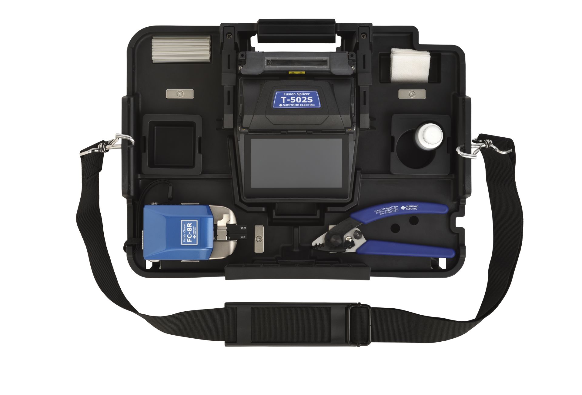 Soudeuse fibre optique gaine à gaine Sumitomo T-502S - IA NanoTune™, ultra-rapide, légère et compacte_1