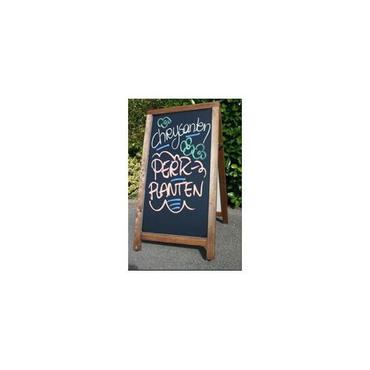 Stop trottoirs - Sigma - chevalet ardoise tréteau cadre bois - format visuel 920x550mm_1