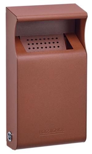 Cendrier mural 1 litre Kopa - acier anticorrosion, anti-UV, antivandalisme_1