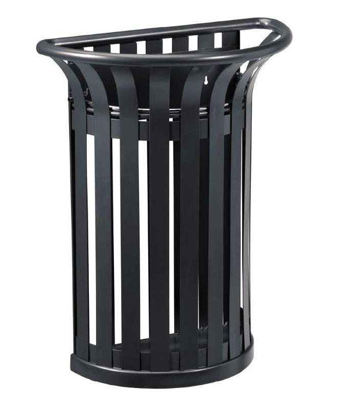 Corbeille murale en métal Tulipe - 35L - Disponible en plusieurs coloris_1