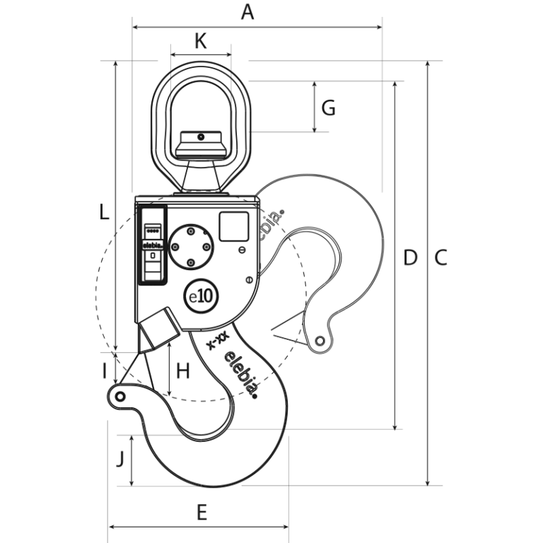 Crochet automatique de levage - ELEBIA - REF : 45000_1