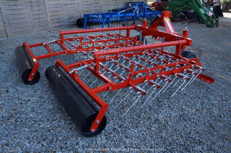 Herse étrille 3 mètres - Jar-Met HS JAR 3000 - rouleau lisse et lame de nivellement en option_1