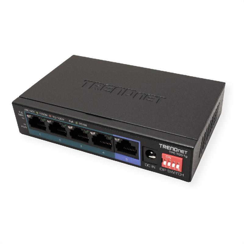 TRENDnet TPE-TG51G Switch PoE+ Gigabit à 5 ports_1
