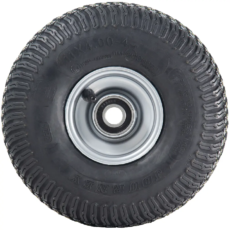 11x4.00-4 Tondeuse à gazon Pneus et jante acier P332 20mm Roulements 145kgs (Lot de 2)_1