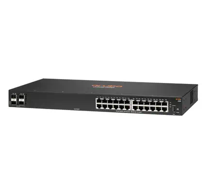 HPE Aruba Networking 6100 24G 4SFP+ Géré L3 Gigabit Ethernet (10/100/1000) 1U Noir_1