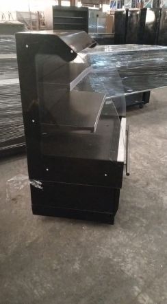 Vitrine froid positif semi-verticale à roulettes - 1000x700xH1300 mm - Occasion bon état_1