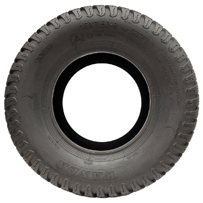 16x7.50-8 Grass Tyres 4ply Wanda P332 Turf Ride On Lawnmower Tires (Set of 3)_1
