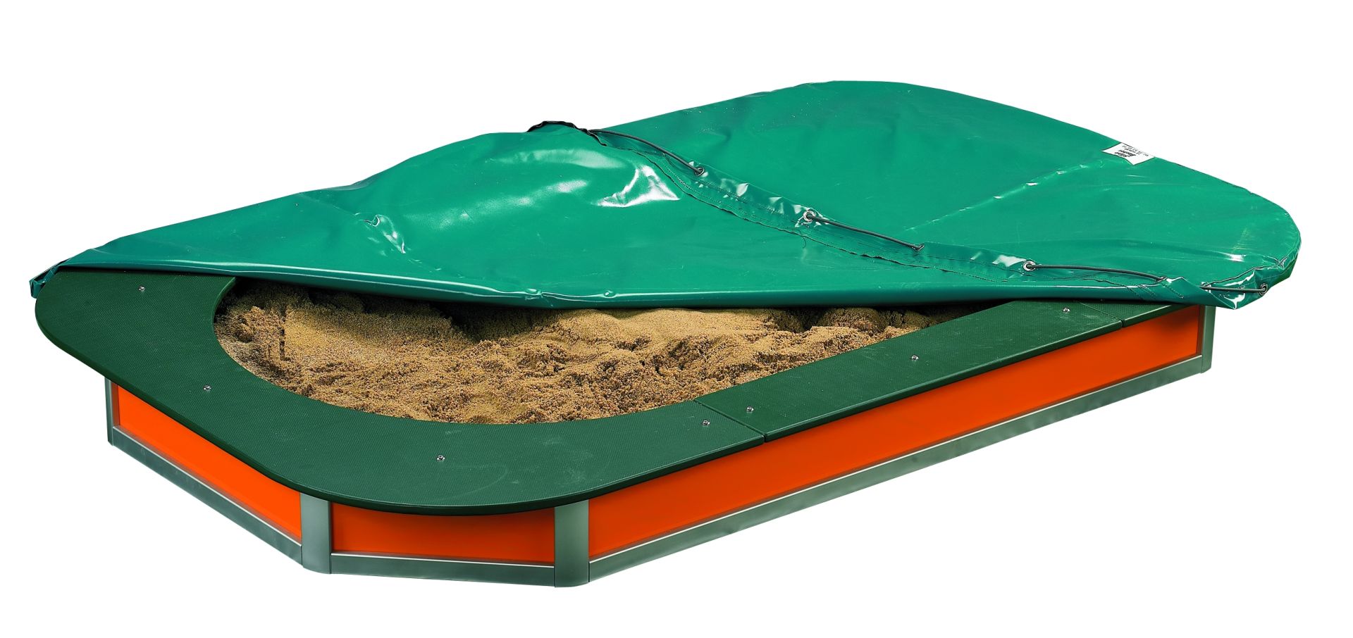 Bac à sable pour enfants - Capacité 4 personnes - Dim. 234 x 148 x 21.5 cm_1