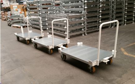 Base roulante « classique » 4/6 roues - modulable et personnalisée - pour charges jusqu'à 500 kg sur allées larges_1