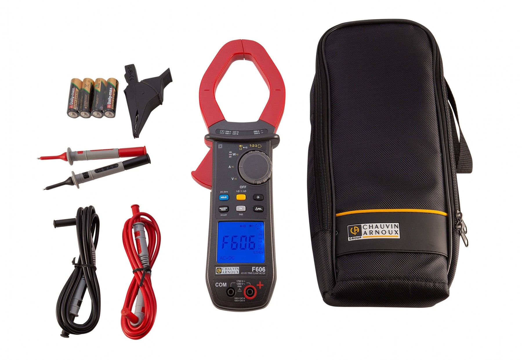 Pince multimètre F606 - Sécurité CAT IV 1000V / CAT III 1500V - Mesures précises TRMS jusqu’à 3000 A DC_1