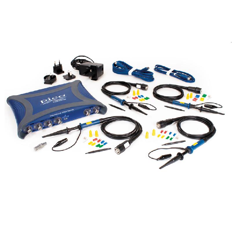 Oscilloscope USB PicoScope 3417E - 4 voies, 350 MHz, 10 bits, mémoire 2 Géch, livré avec 4 sondes TA536_1