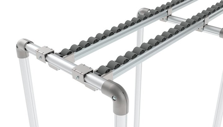 Rail à rouleaux économique, durable et à fonctionnement fluide - 12 pièces -XST R28_1