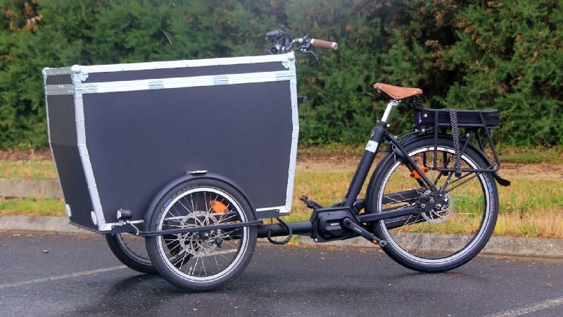Triporteur électrique Bakfiets Flightcase - Shimano E-Bike Systems - Grande capacité et stabilité_1
