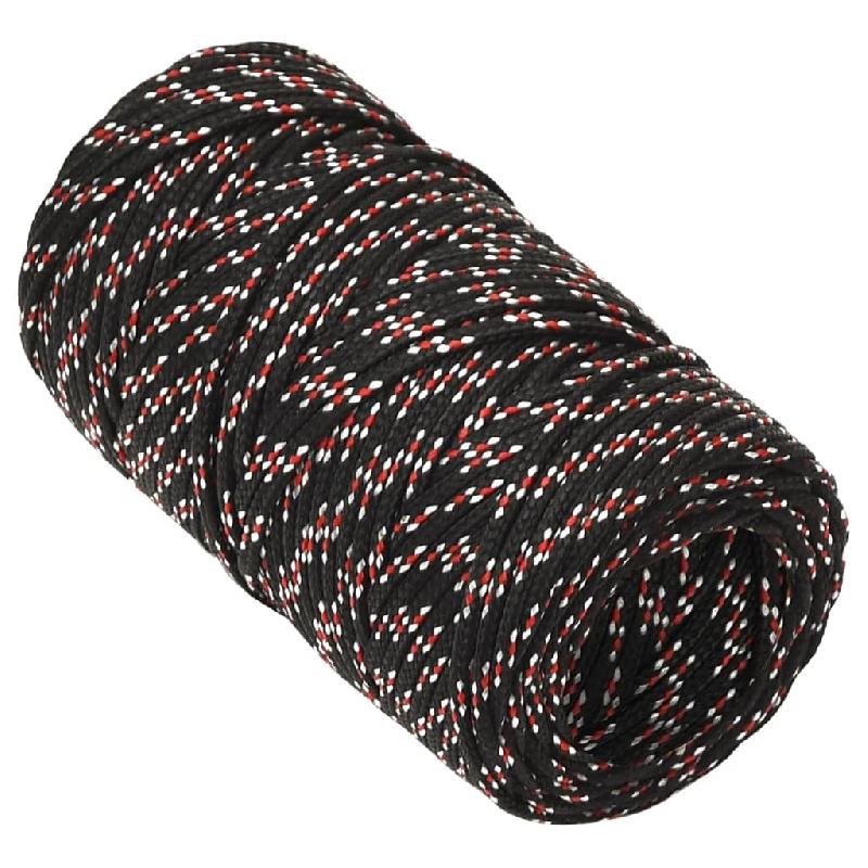 Vidaxl corde de bateau noir 2 mm 50 m polypropylène 152318_1