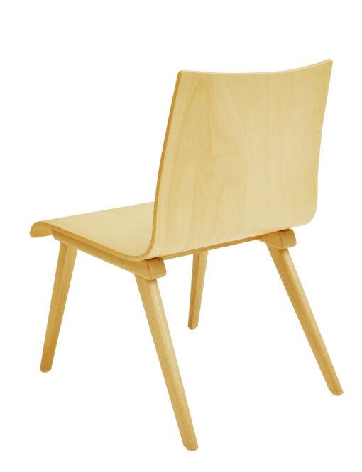 Chaise coque CLYDE neuf - chauffeuse de bureau en hêtre massif - vendue par 2_1