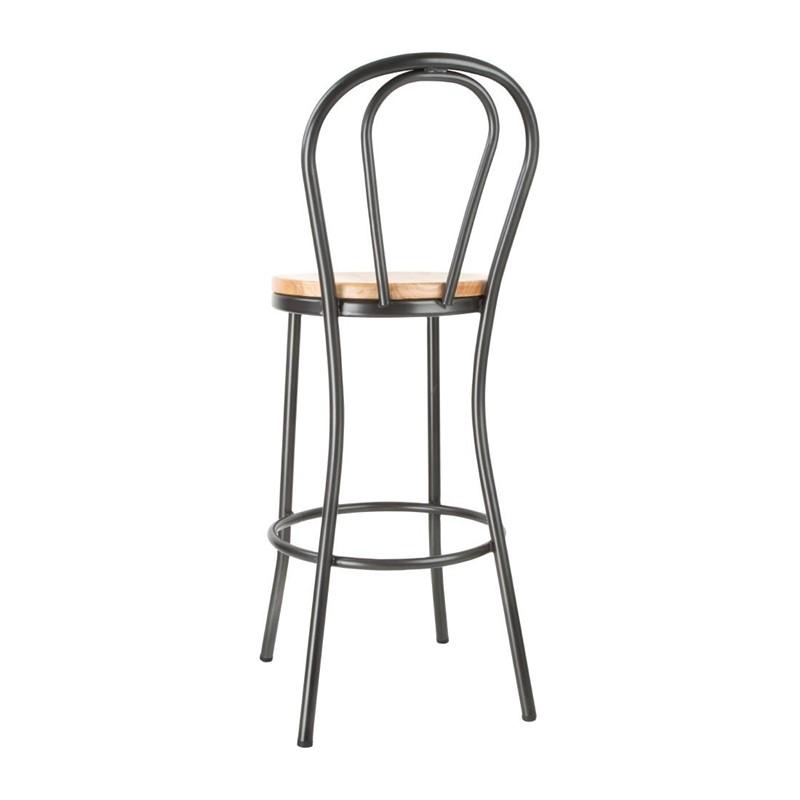 Tabouret haut Clarisse gris métal | Bolero - DC179_1