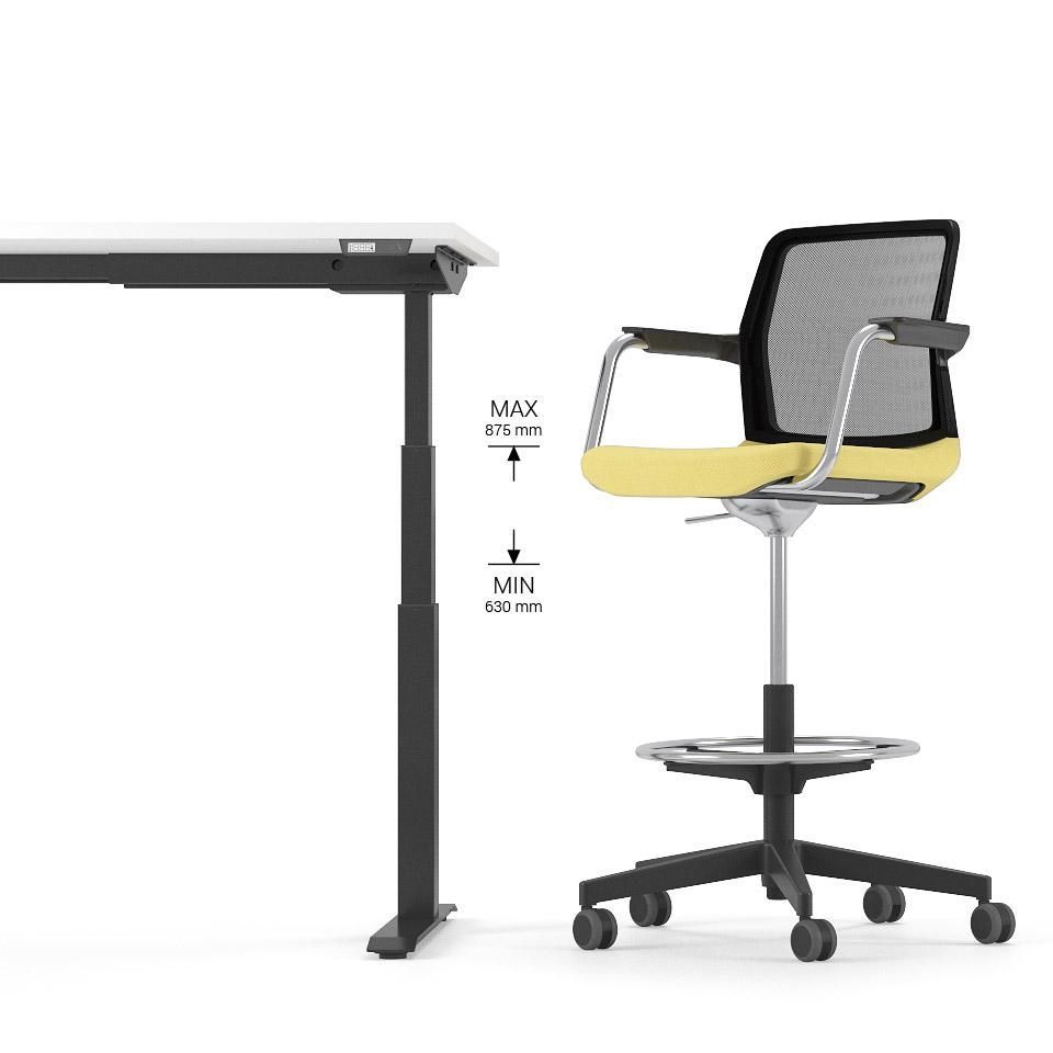 Wind low-back - chaise de bureau ergonomique - Nartubas Furniture UAB - design minimaliste en maille respirante_1