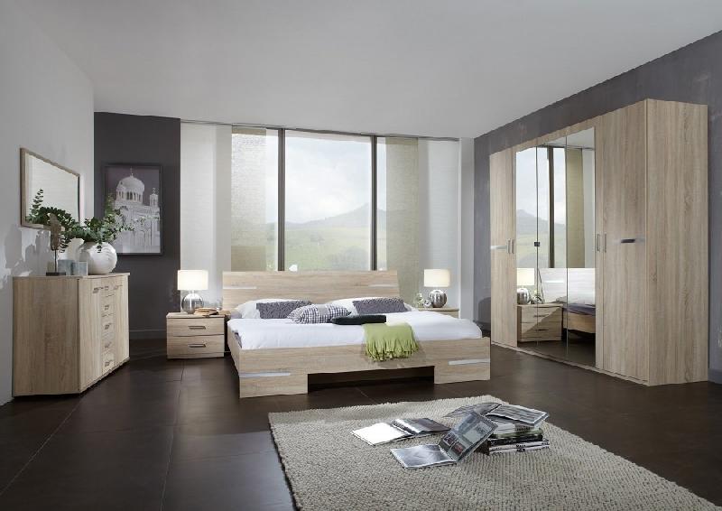 Buffet Caramella - 4 tiroirs, 2 portes, design contemporain en chêne_1