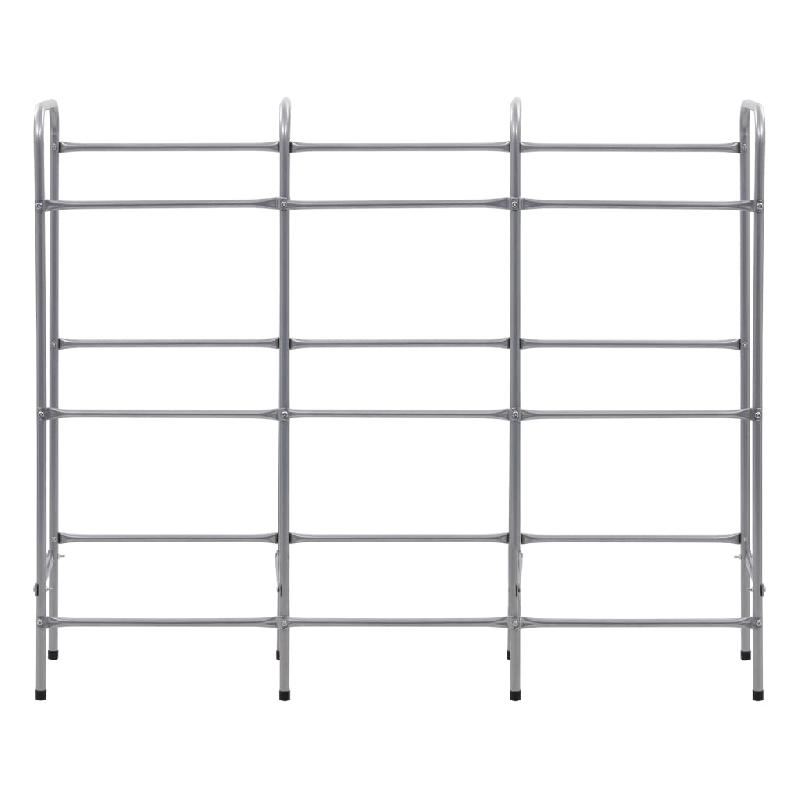 Vidaxl étagère de rangement pour 9 caisses argenté 145x33x116 cm acier 285214_1