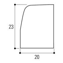 Bordure béton T4 réduite - longueur 1,00m - Fabemi - non franchissable_1