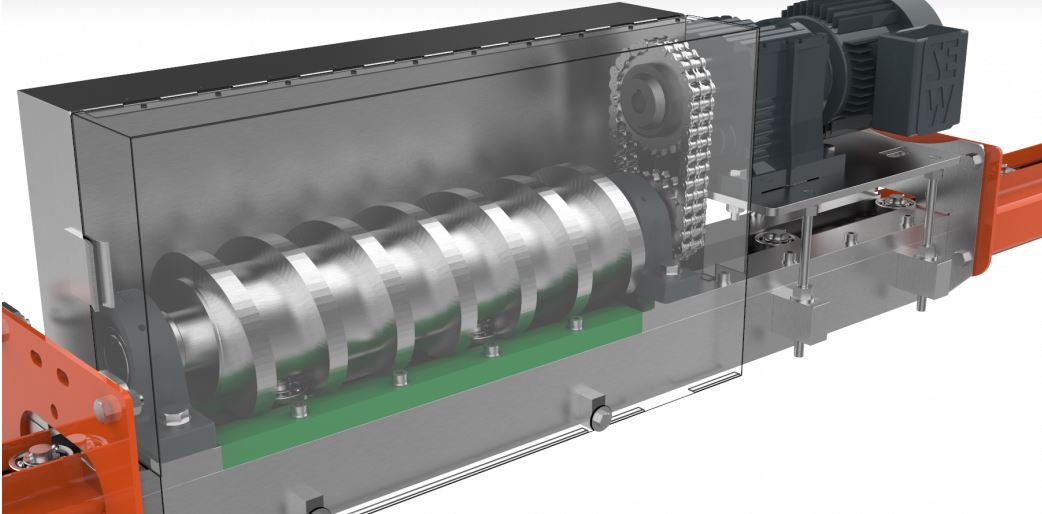 Convoyeur à chaîne D8 - Charge 200 kg/m - Système de rails avec lubrification automatique en option_1
