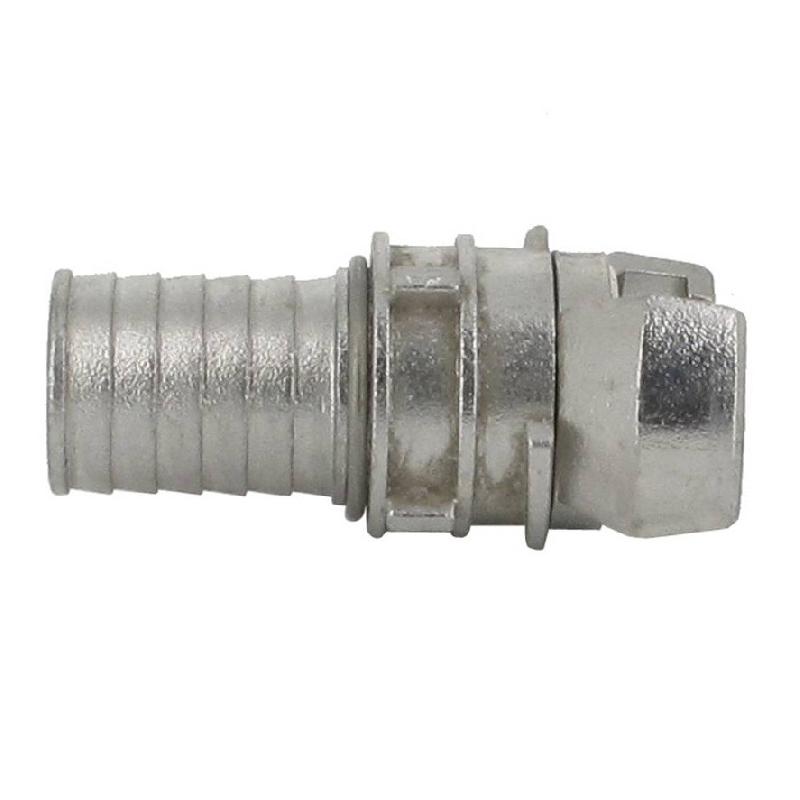 Demi-raccord symétrique avec verrou - DN 25 mm - Embout annelé Ø 30 mm - Inox_1