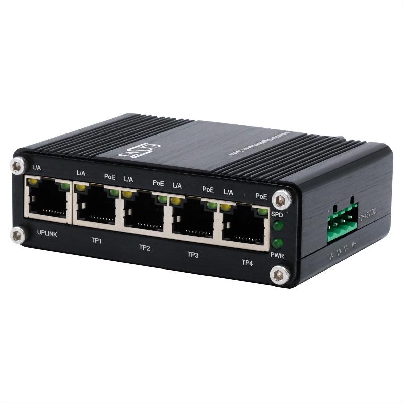 EXSYS EX-62020PoE Switch Ethernet industriel 5 ports PoE_1