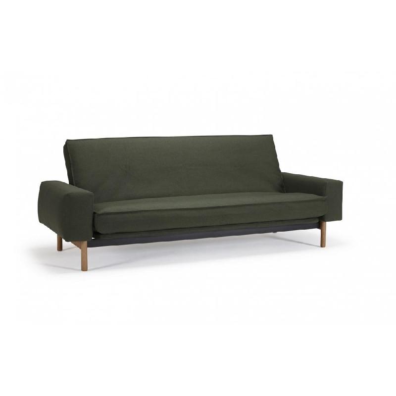 Canapé convertible multifonction Mimer - Design Innovation Living - 140x200cm - Tissu Twist Dark Green_1