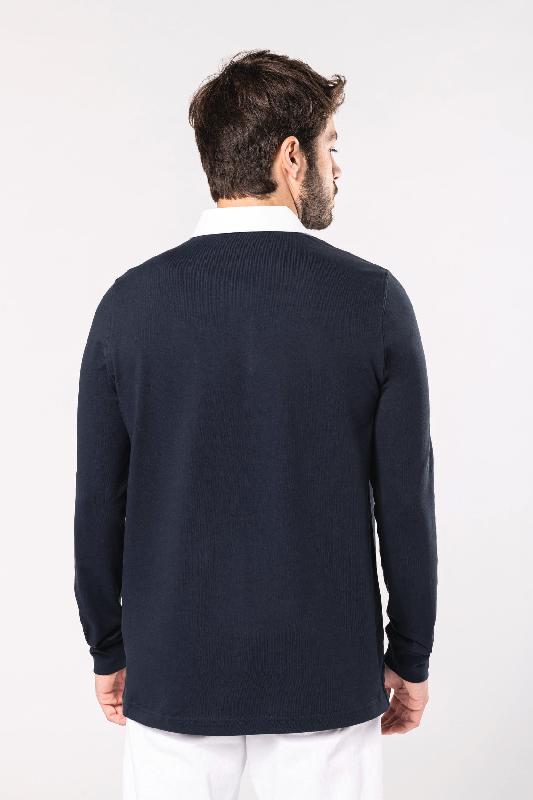 Polo rugby Kariban - Réf: K213 - 100% coton peigné pré-rétréci, col contrasté, 280 g/m²_1