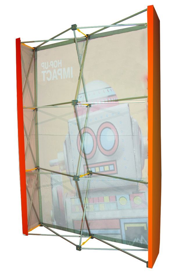 Structure autoportante pour stand textile droit avec sac trolley