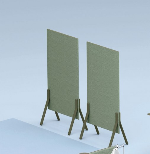 Cloison de Séparation en Tissu LAY 80 - Référence 7995 FR108 - 4 Finitions - Pieds Métal Fabriquée en Italie_1