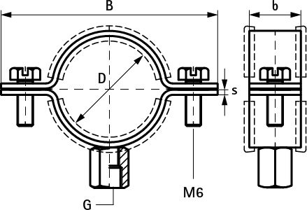 Colliers de fixation inox Walraven France - diamètre 15 à 18 mm avec isogaine en caoutchouc EPDM - 31179018_1