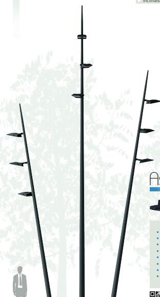 Lampadaire urbain trident / en aluminium thermolaqué_1