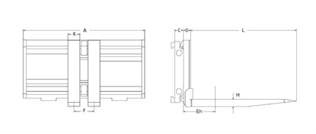 6-25 GW - Écarteurs et ajusteurs de fourche Bolzoni Auramo - Capacité 2500 à 4350 kg - Positionneur de fourches précis et robuste_1