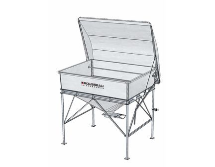 Trémie rectangulaire pour le stockage d'aliment d'élevage - Chargement au godet - Capacité entre 6 et 12m3_1