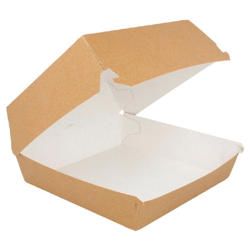 Boîte hamburger carton brun intérieur blc 17,5x18x7,5cm - par 50_1