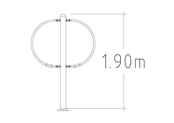 Équipement de fitness extérieur pour rééducation et remise en forme - Gym Arm Swirl - 8061219 - Hags - Étirement des bras et épaules_1