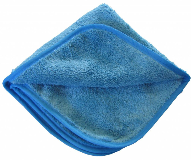 Lavette microfibre polish auto 40x40 bleue 560g/m² lot de 5_1